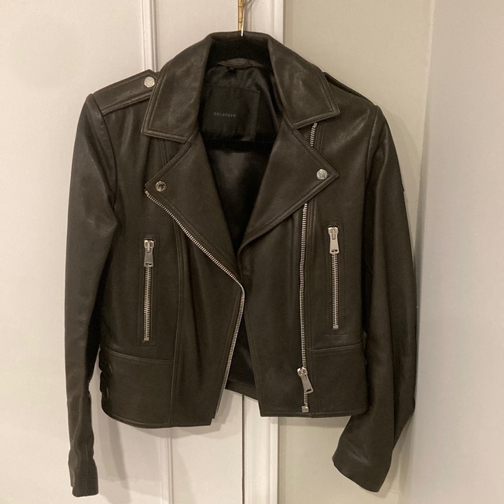 Belstaff Black leather Moto Jacket